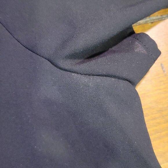 Pleione Short Sleeve V-Neck Layered Sleeve Blouse - Picture 8 of 9